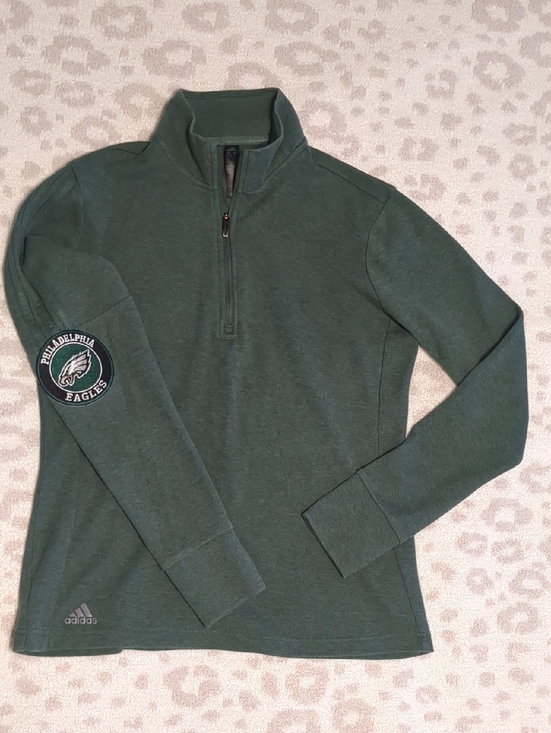adidas Tops - Adidas Philadelphia Eagles Patch Athletic Quarter Zip Lightweight Small
